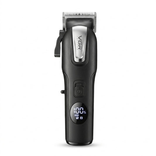 Máquina Cortadora De Cabello Inalámbrica Con Pantalla Digital LED Y 4 Peines Guía