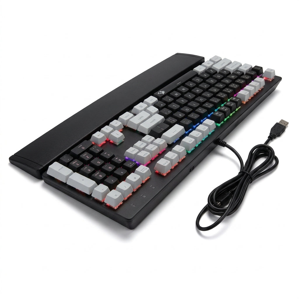 Teclado Gamer Mecánico K600 Con Apoya Muñecas