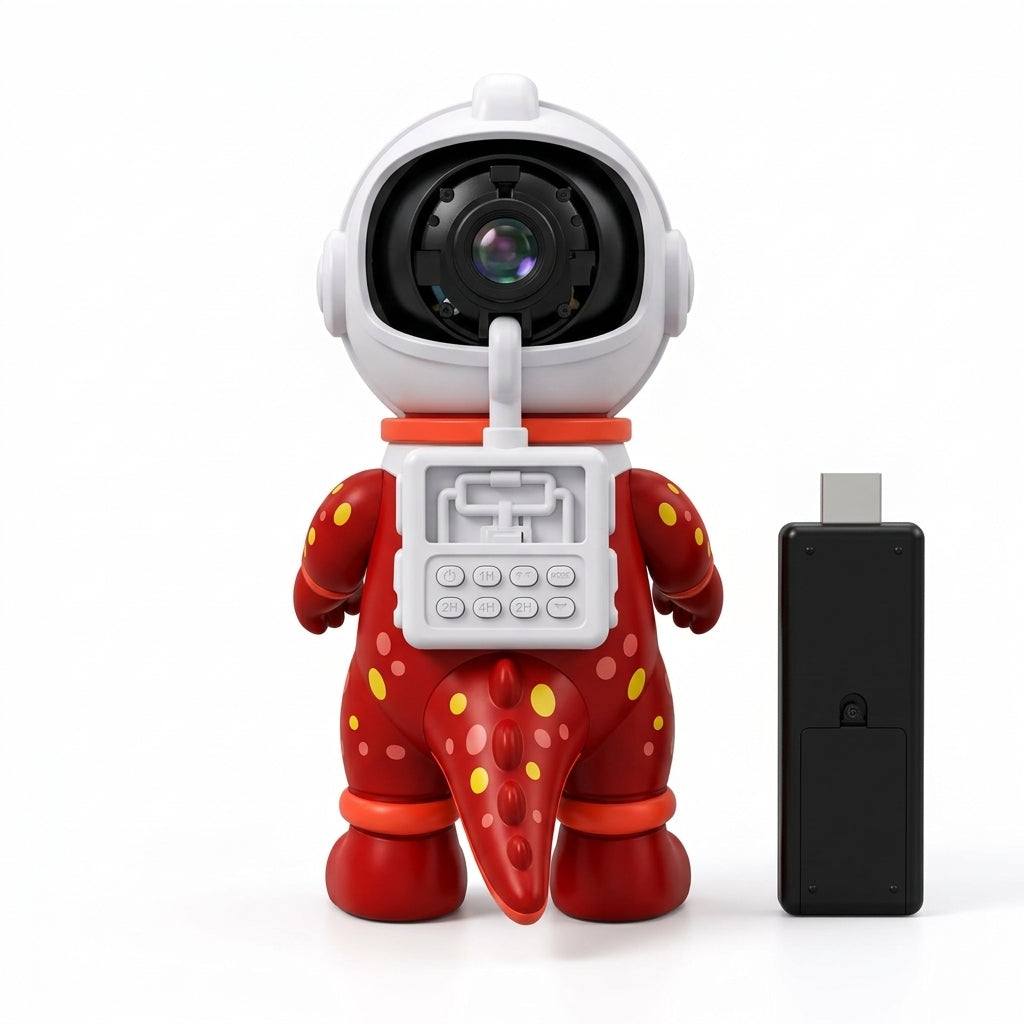 Proyector Astronauta Dinosaurio QS01 Con Luz Ambiental