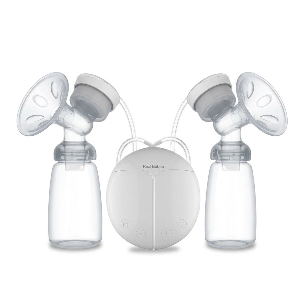 Extractor De Leche Eléctrico Doble Real Bubee RBX-8025S-2 – USB Con Masaje Y Succión
