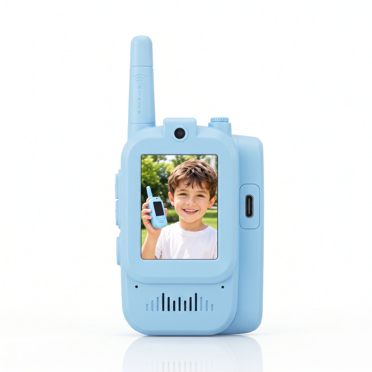 Walkie Talkie Para Niños Con Videollamada, Pantalla Y Batería Recargable Tipo C
