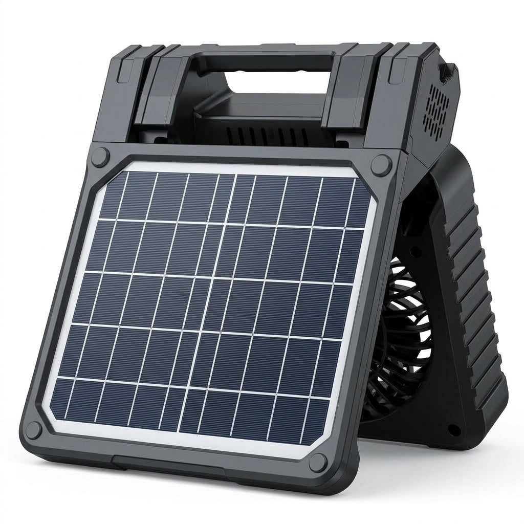 Ventilador Solar X99 2 En 1 Recargable