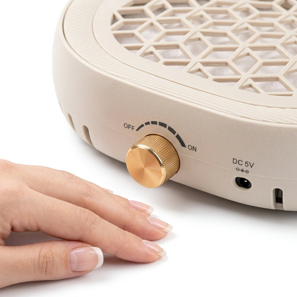 Extractor De Polvo Para Uñas Sc808-1 De 100W Con Velocidad Regulable