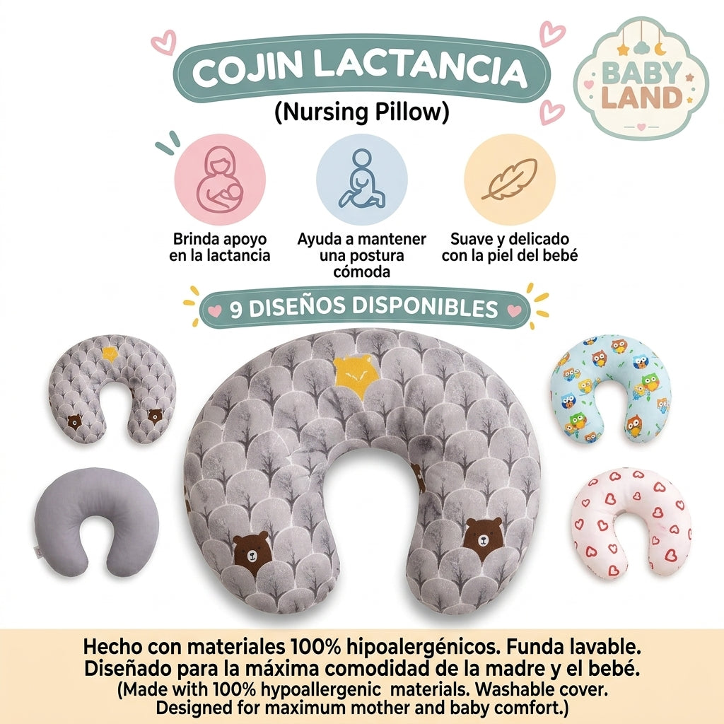 Cojín De Lactancia Para Mamá Y Bebé