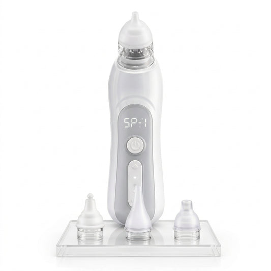 Extractor Nasal Eléctrico Para Bebé Recargable Con 3 Boquillas Y 3 Niveles De Succión