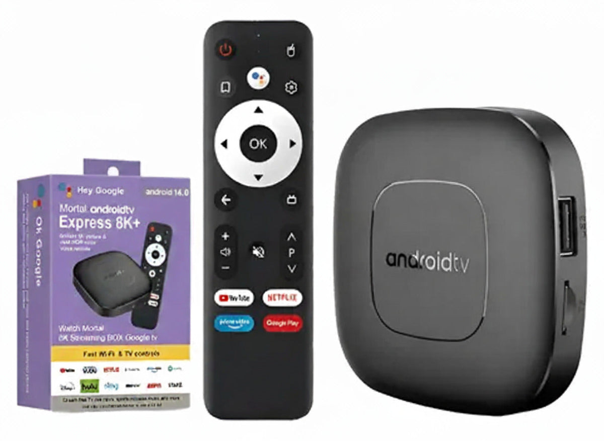 Tv Box Android 14 TV Mortal 1 8K 2X16 GB Control Comando Voz