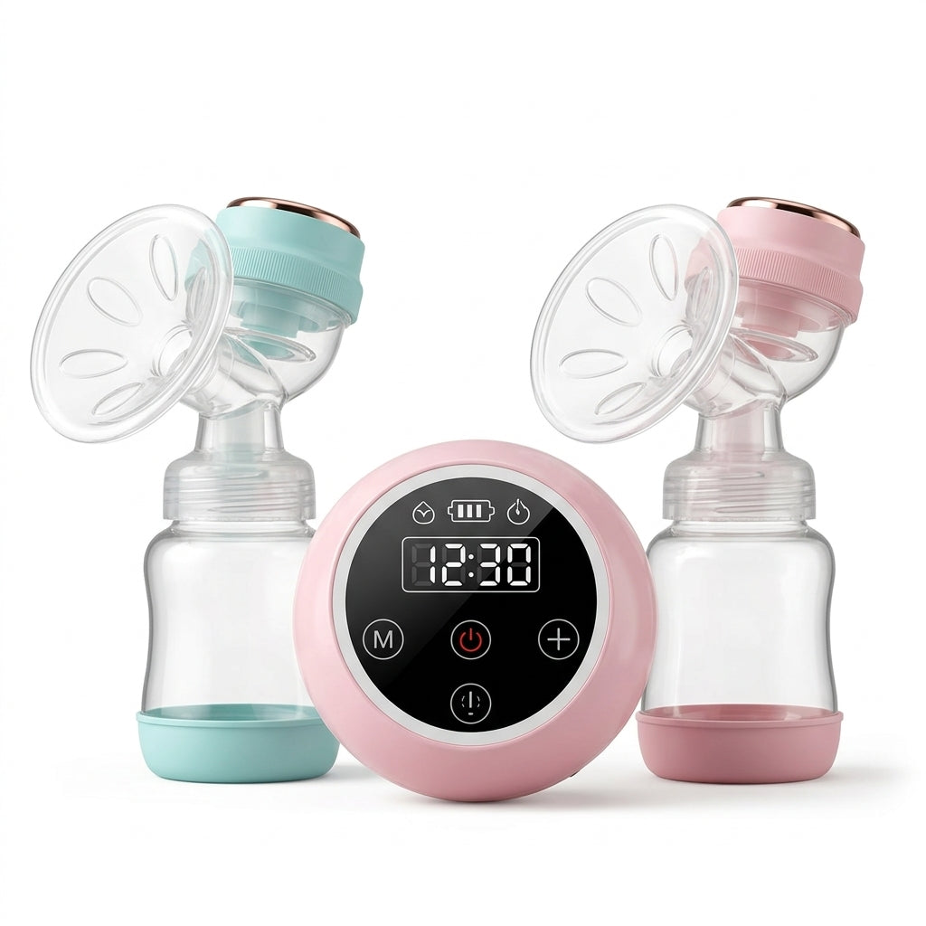 Extractor De Leche Eléctrico Doble BZ-8003 Con Pantalla LED Y 9 Niveles
