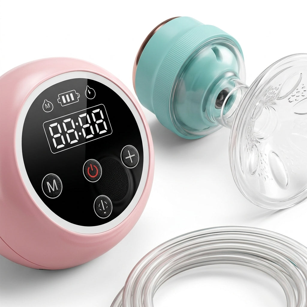 Extractor De Leche Eléctrico Doble BZ-8003 Con Pantalla LED Y 9 Niveles