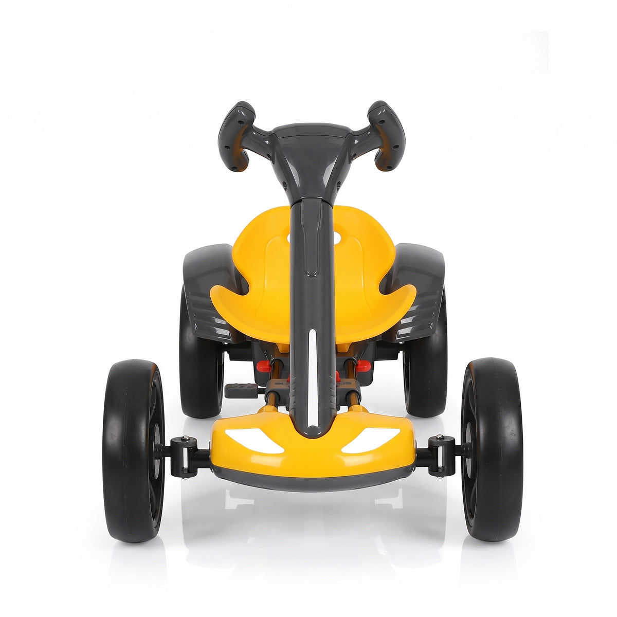 Go Kart Eléctrico Plegable Amarillo Para Niños Con Asiento Ajustable