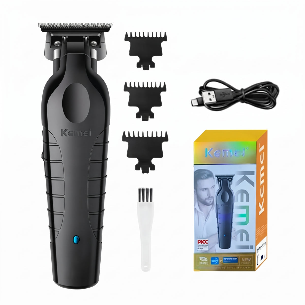 Patillera Profesional Kemei KM-2299 Para Perfilados Y Acabados Precisos