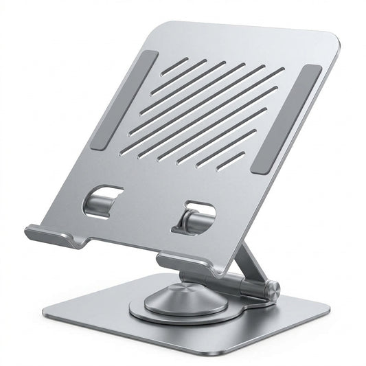 Soporte Metálico Giratorio Para Tablet Ajustable