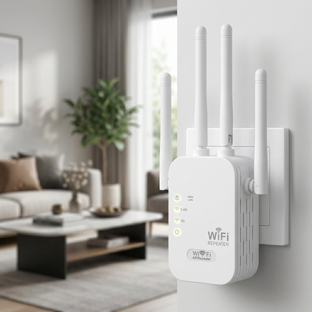Repetidor Router WiFi 4 Antenas 300Mbps 2.4GHz – Amplificador De Señal Inalámbrica