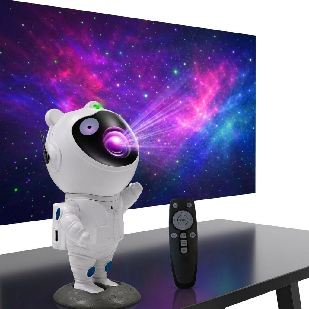 Proyector Astronauta Parlante F-6 Luz Galaxia Bluetooth