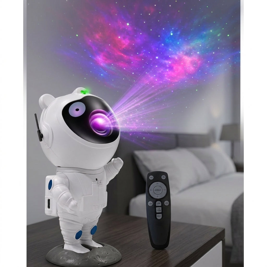 Proyector Astronauta Parlante F-6 Luz Galaxia Bluetooth