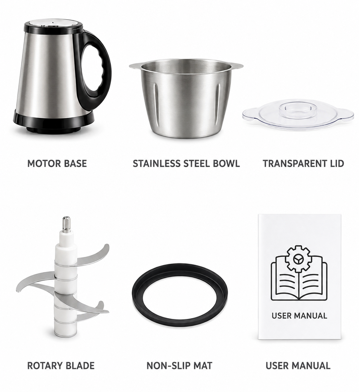 Molino Picador de Carne Eléctrico Meat Grinder 3L | Procesador Multifuncional