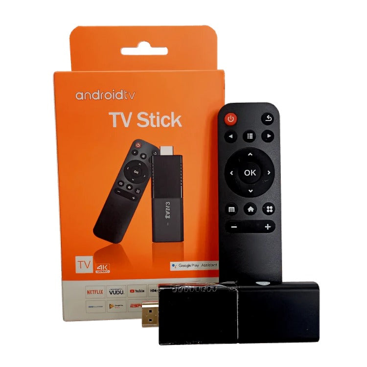 TV Stick Android 14.0 4K 16GB WiFi HDMI Control Remoto TV Box Programado