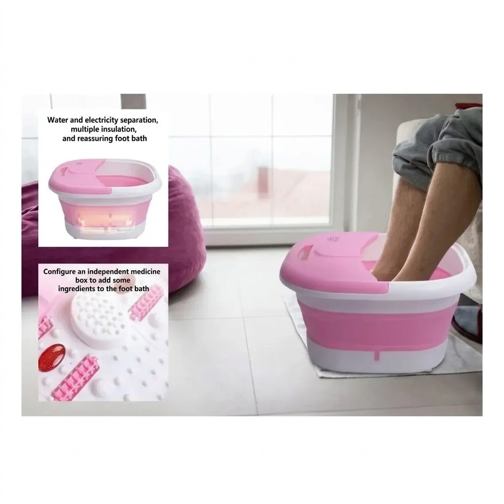 Spa Hidromasajeador O Tina Masajeadora Eléctrica Plegable Para Pies