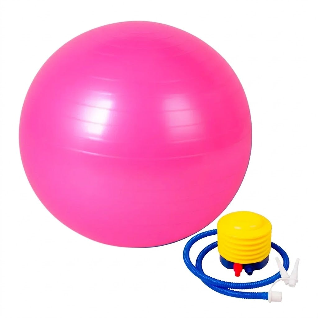 Balón Pilates Para Ejercicio 55cm Gymball Rosado