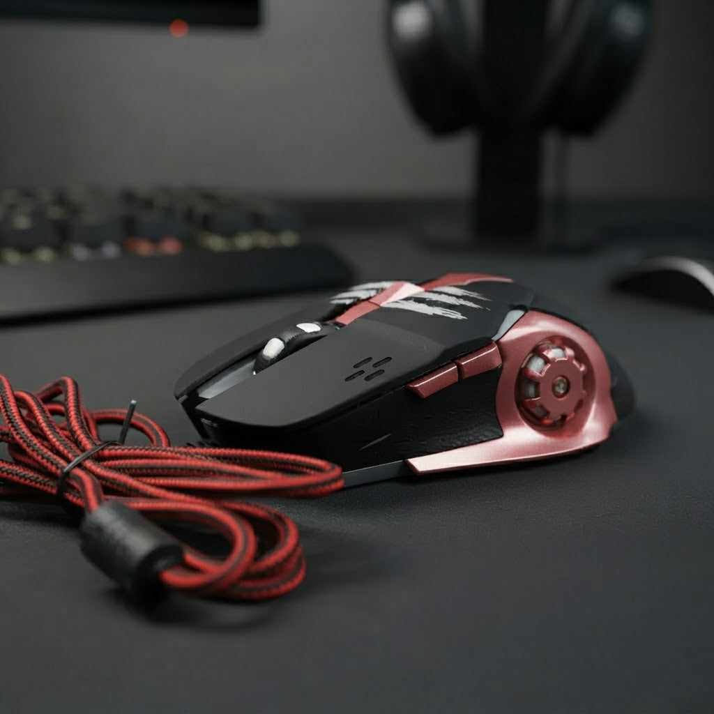 Mouse Gamer G940 RGB 3200 DPI – 6 Botones – Cable Mallado