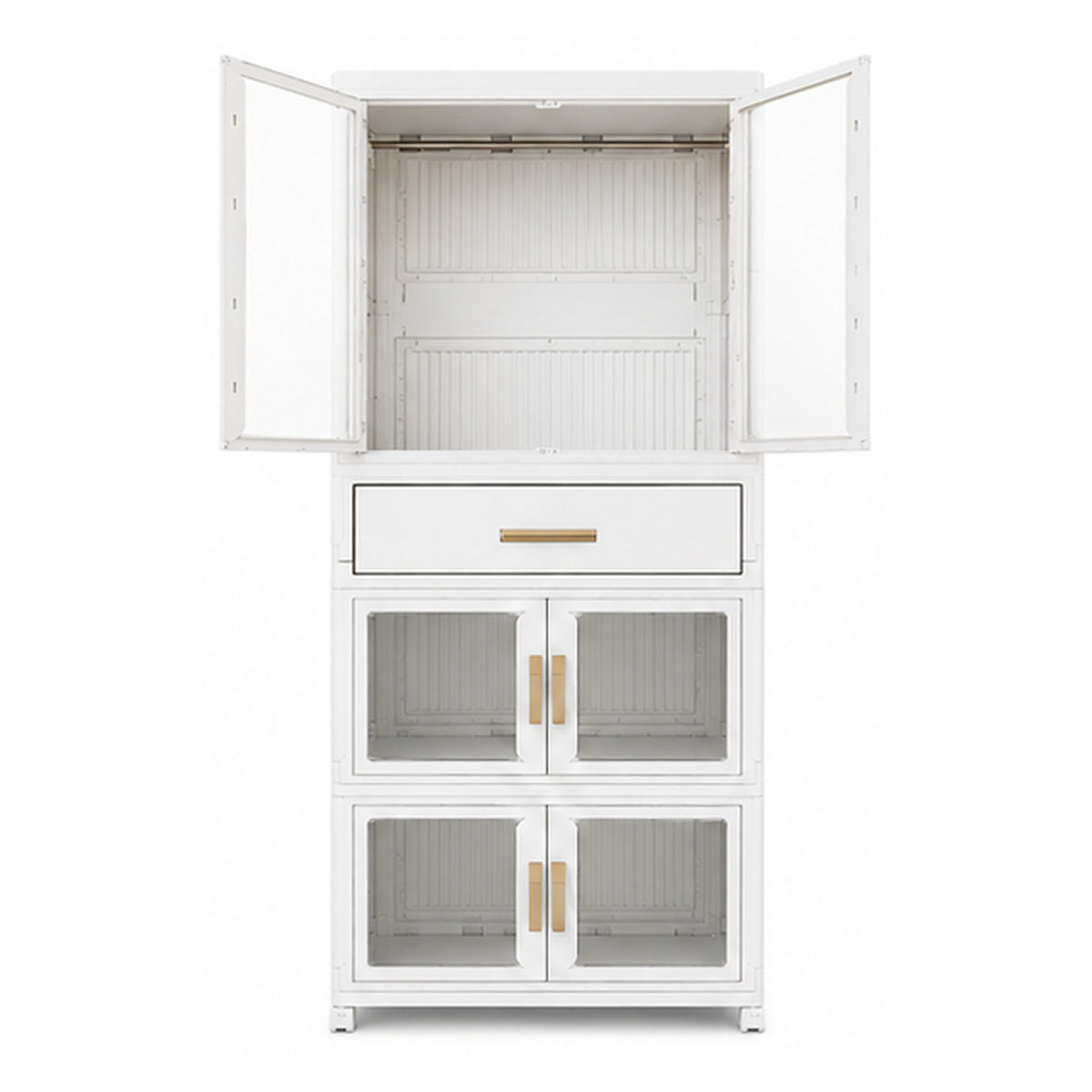 Armario Portátil Organizador Closet Plástico Plegable 64x42x161.5 cm