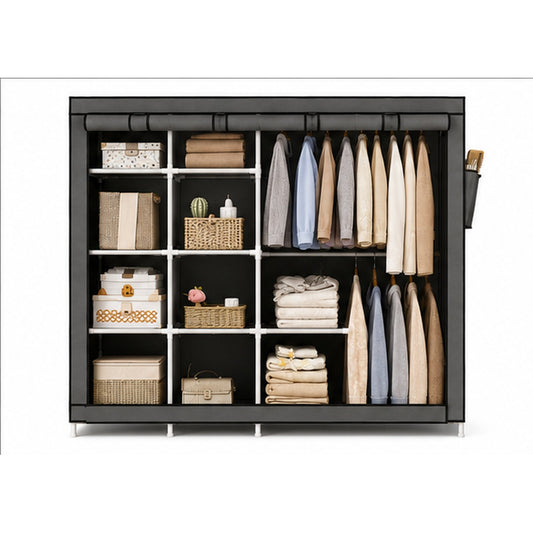 Closet Armario Storage Rack 4 Cuerpos 170x45x170 cm