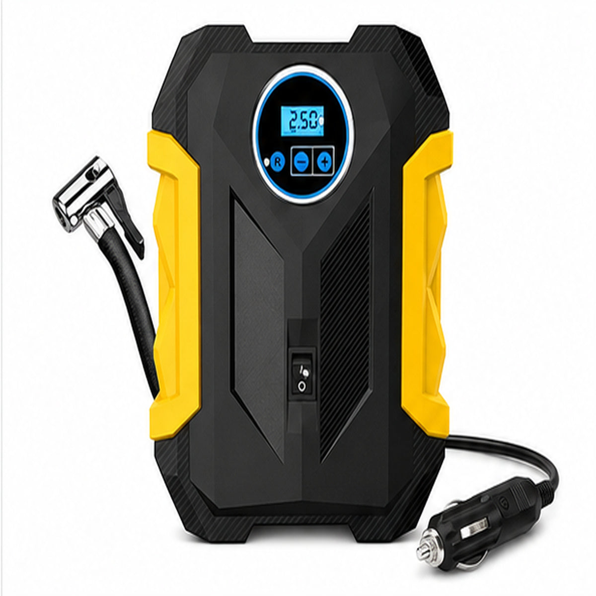 Compresor de Aire CARSUN Portátil Potente – Inflador de Llantas 12V Para Auto, Moto y Bicicleta