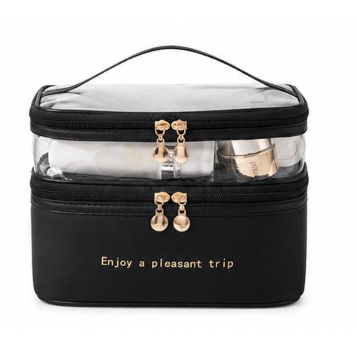 Cosmetiquera Doble Organizador de Maquillaje Neceser DUKMAR