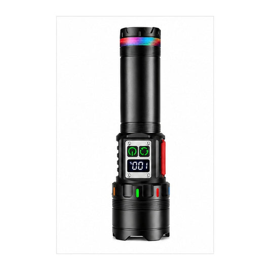 Linterna LED Potente Táctica Recargable – 9 Modos, Zoom y Largo Alcance