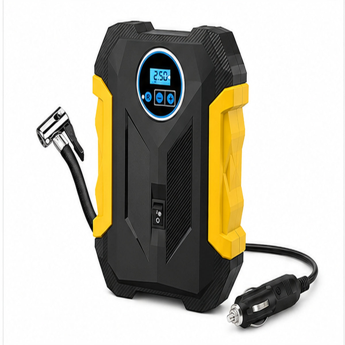 Compresor de Aire CARSUN Portátil Potente – Inflador de Llantas 12V Para Auto, Moto y Bicicleta