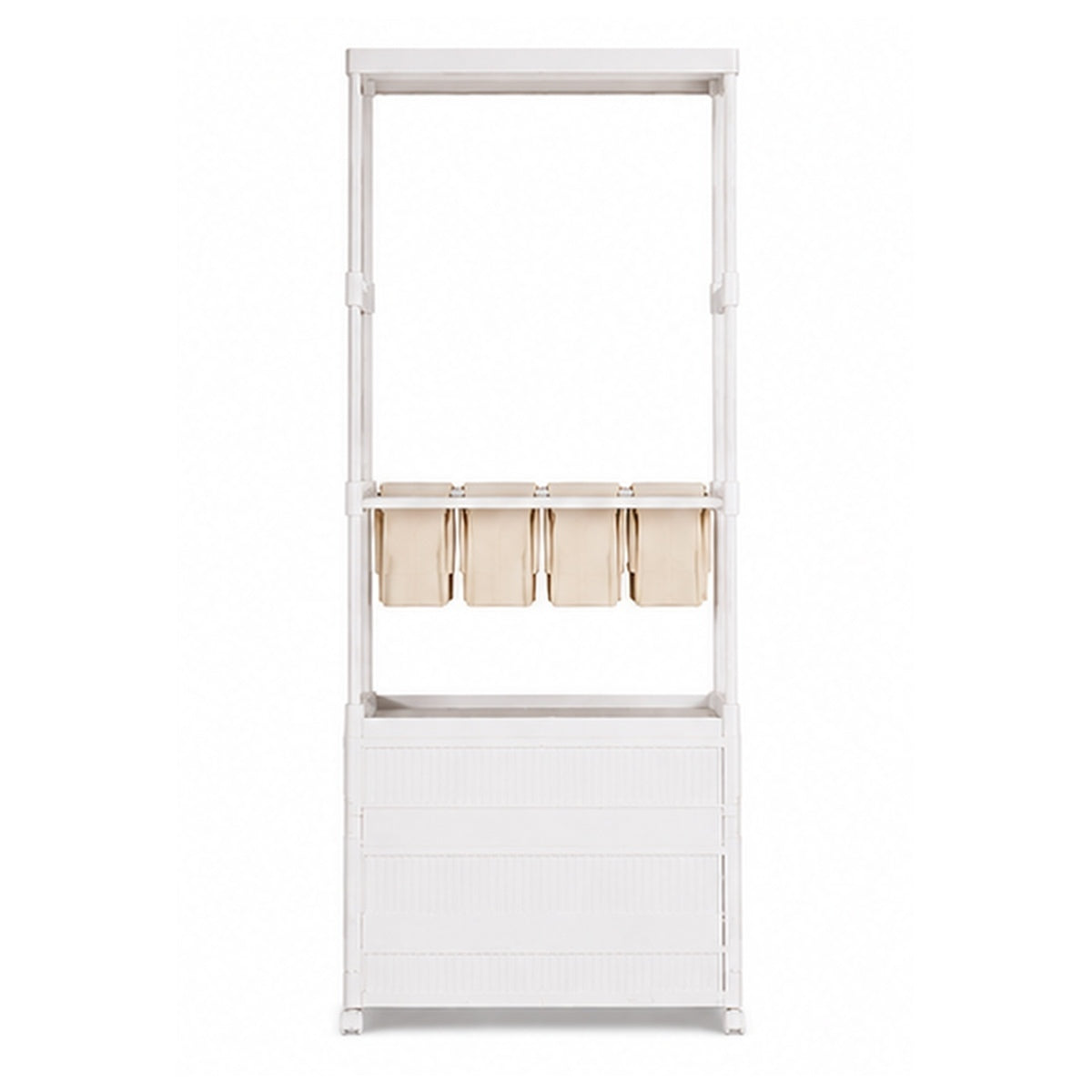 Organizador Armario Plegable Plástico Multifuncional 54x34x177 cm