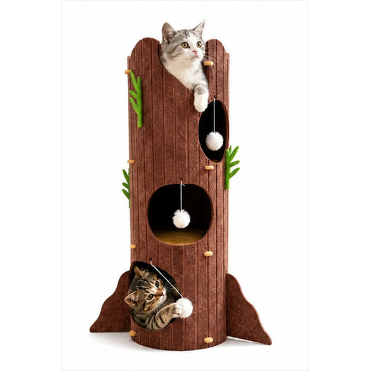 Torre Rascador Y Centro De Juegos Para Gatos