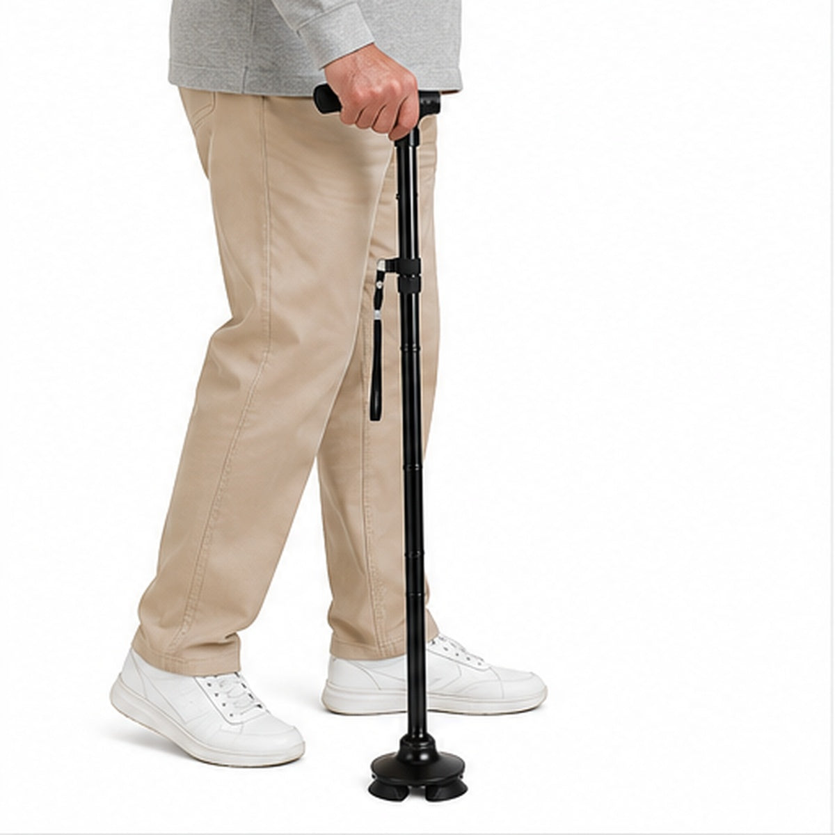 Bastón Plegable – Portátil, Ajustable Y Fácil De Transportar