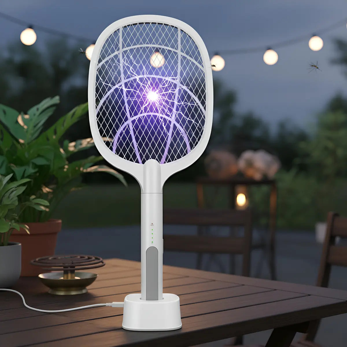 Raqueta matamoscas eléctrica Recargable