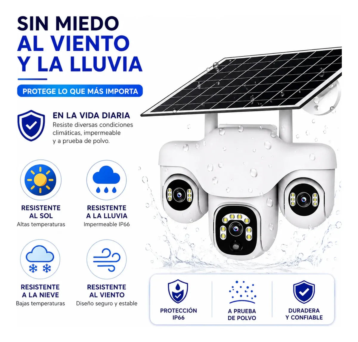 CAMARA WIFI SOLAR 3 LENTES S31A