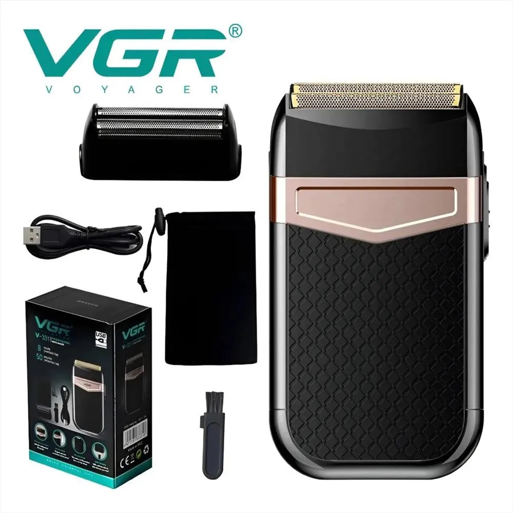 Maquina Afeitadora Eléctrica Vgr V 331 Recargable Usb Shaver