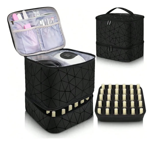 Estuche Organizador Portátil Para Esmaltes Y Maquillaje