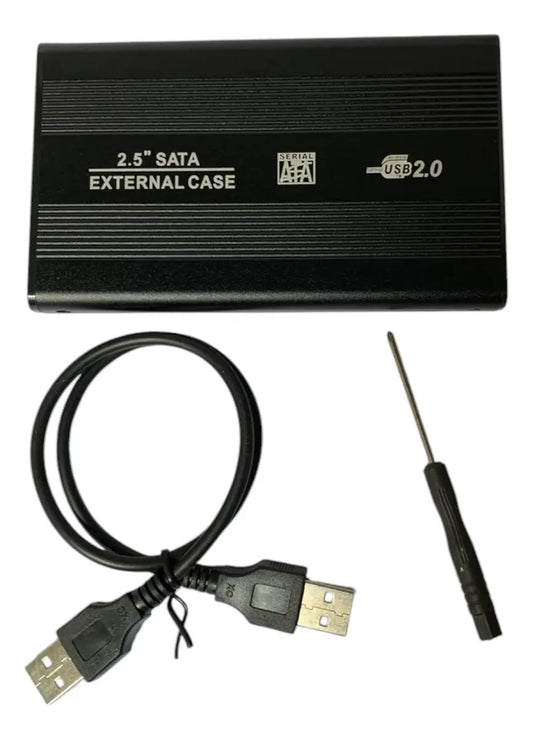 Caja Externa De Disco Duro Portátil Sata 2.5 A Usb 2.0