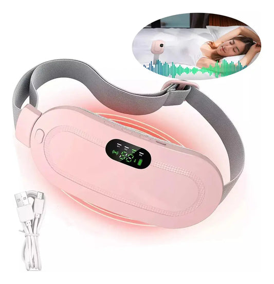 Cinturón Térmico Eléctrico Husbor Para Cólicos Menstruales con Masaje y Temperatura Regulable