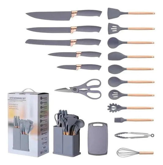 Set Utensilios De Cocina Silicona Juego De Cuchillos X19