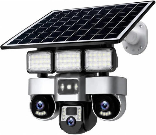 Camara WIFI Solar S30A 3 Lentes + Luz