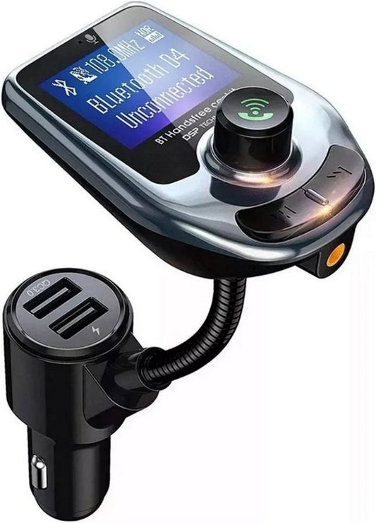 Adaptador Transmisor Bluetooth Modulador Doble Puerto Carro