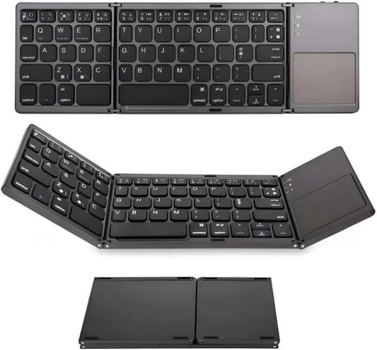Teclado Bluetooth Plegable AS‐1008 Con Touchpad Ultrafino