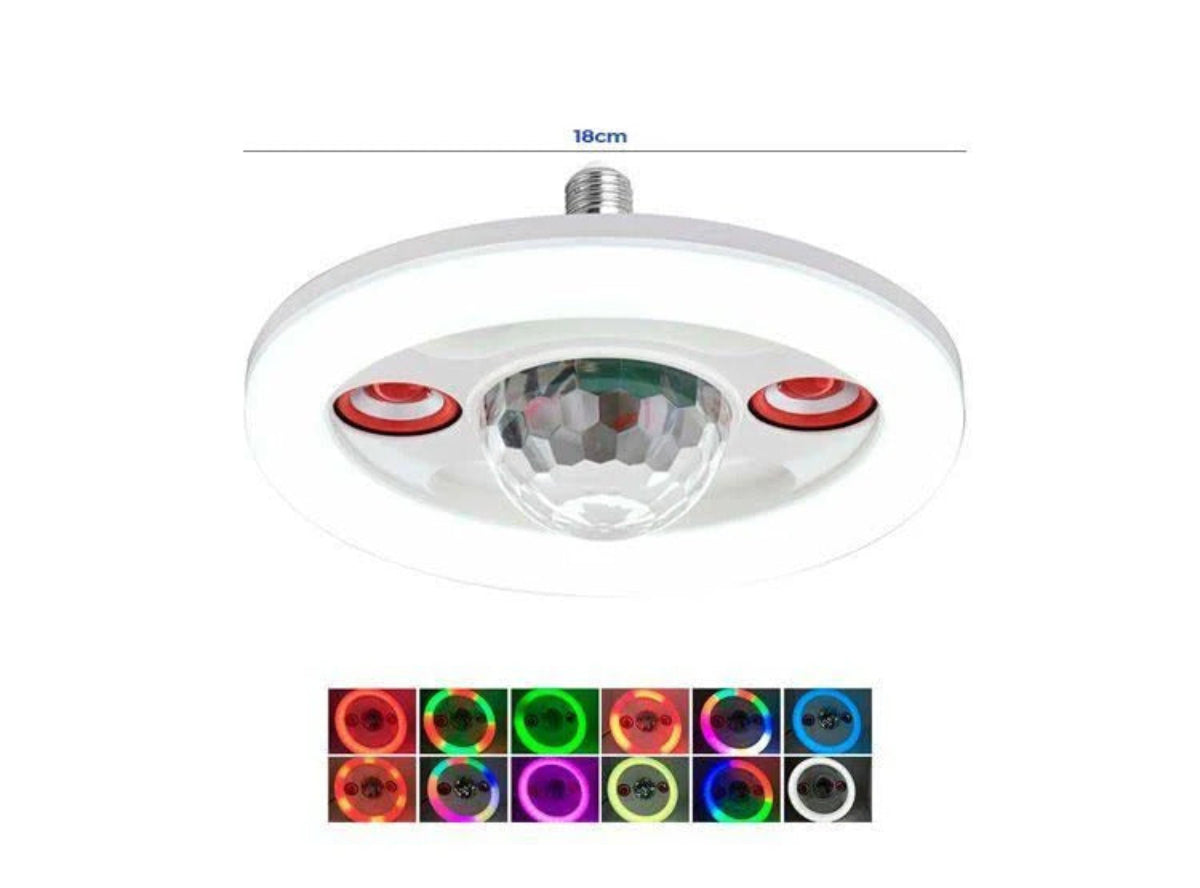 Lampara Rgb Musical Bluetooth Doble Parlante 48W