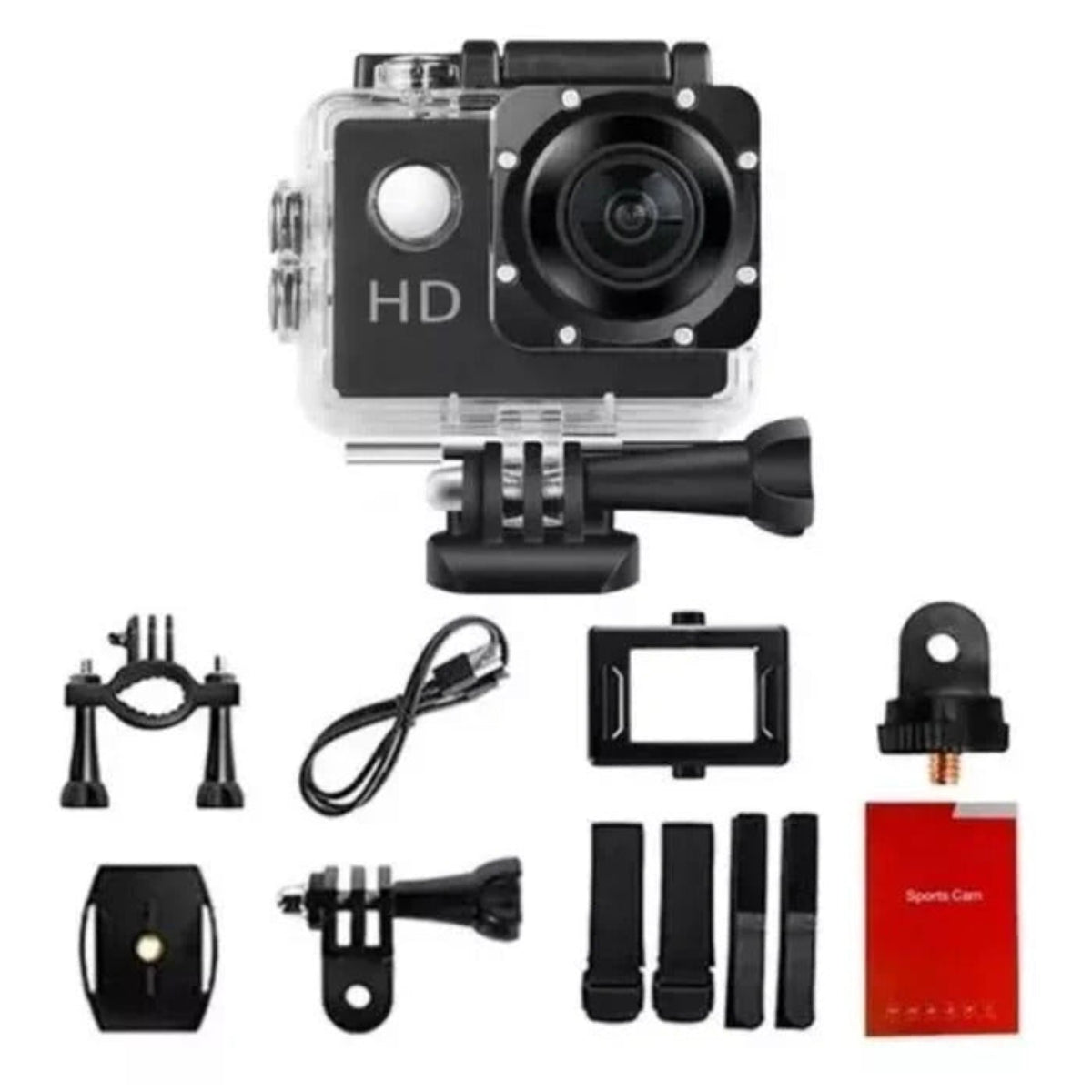 Cámara Moto Hd Wifi Bicicleta Deportiva 1080p Aprueba De Agua 30 Mts