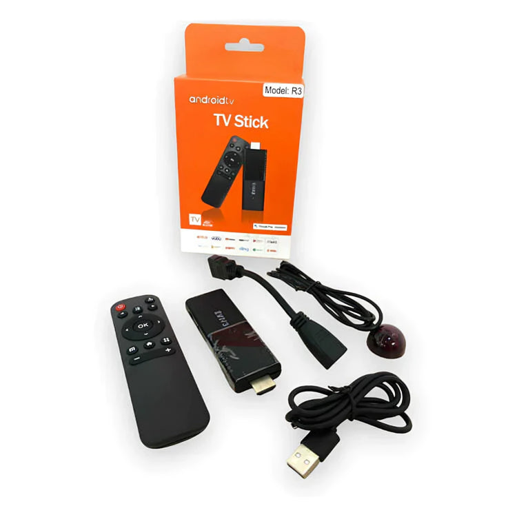 TV Stick Android 14.0 4K 16GB WiFi HDMI Control Remoto TV Box Programado