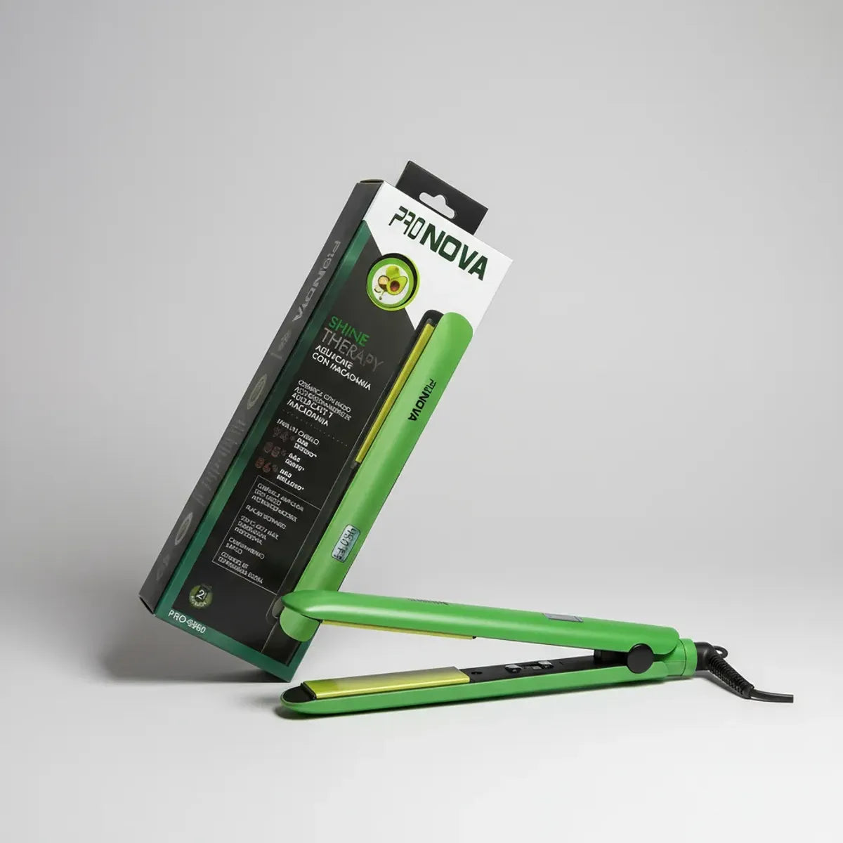 Plancha Alisadora Cabello Pronova Shine Therapy Aguacate
