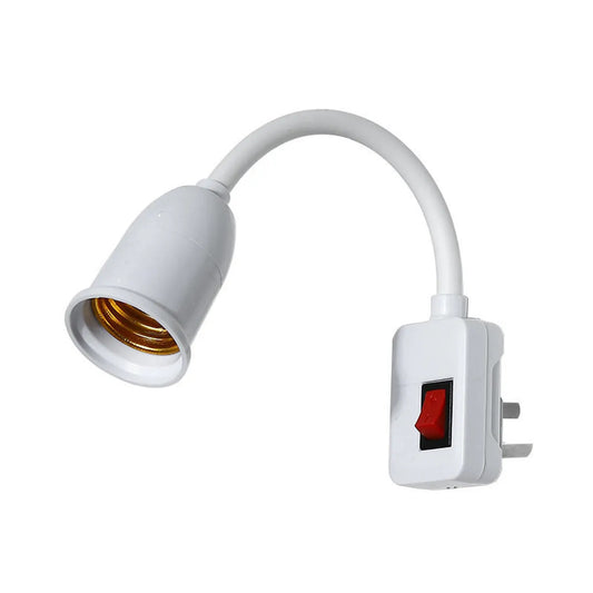 Adaptador Bombillo Extensor Flexible Clavija Enchufe