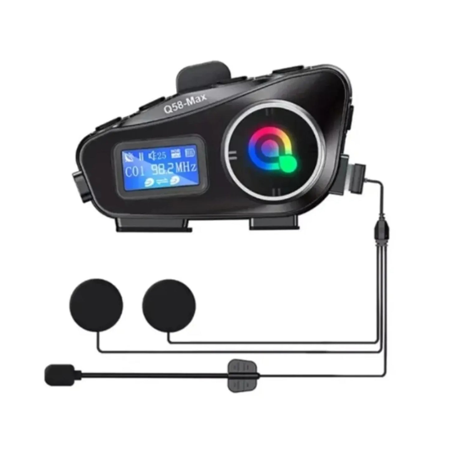 Intercomunicador Doble Q58 Max Batería De Larga Duración