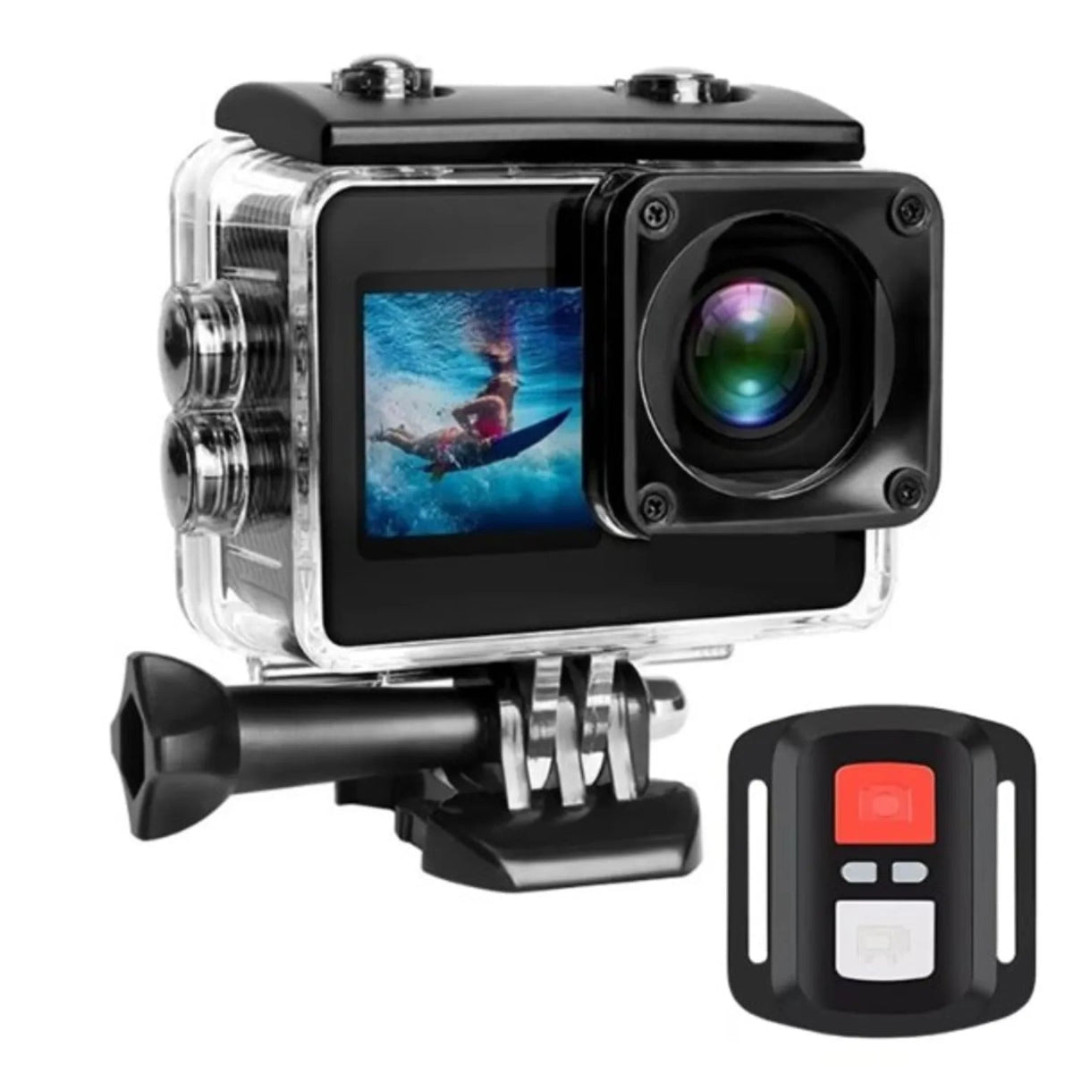 Camara Moto Doble Pantalla Tactil 4K
