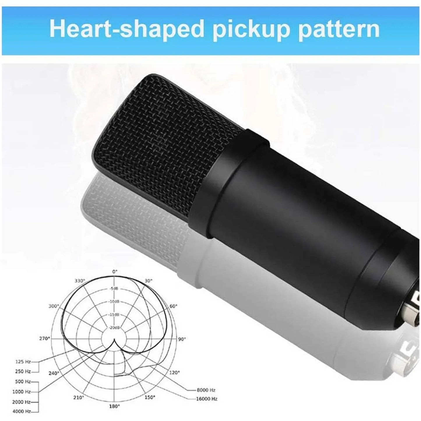 Micrófono Condensador BM-700 con Maletín de Aluminio para Streaming, Podcast y Grabación